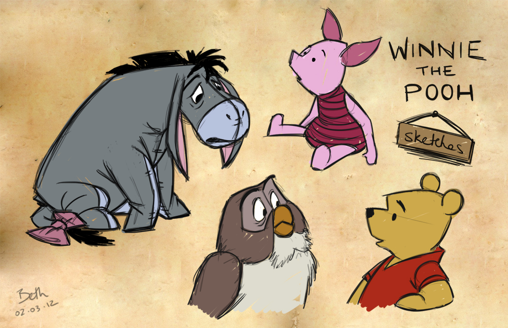 Pooh Sketches